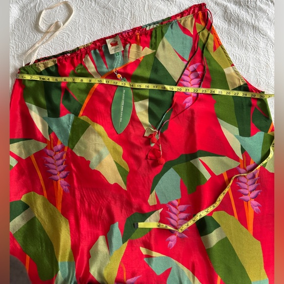 🍍Farm Rio Red Heliconia Maxi Dress - Picture 9 of 12